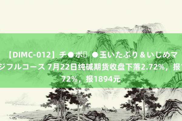 【DIMC-012】チ●ポ・●玉いたぶり＆いじめマッサージフルコース 7月22日纯碱期货收盘下落2.72%，报1894元