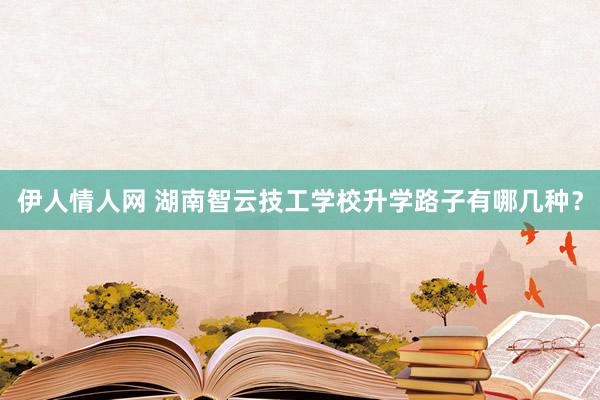 伊人情人网 湖南智云技工学校升学路子有哪几种？