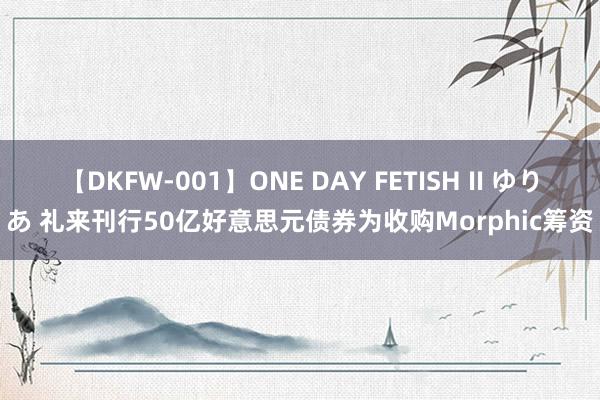 【DKFW-001】ONE DAY FETISH II ゆりあ 礼来刊行50亿好意思元债券为收购Morphic筹资