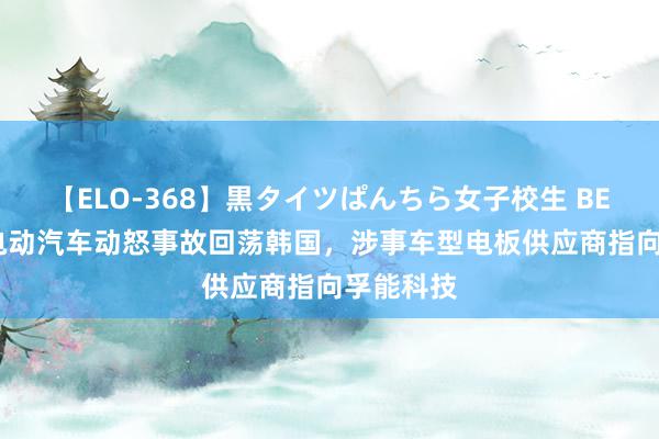 【ELO-368】黒タイツぱんちら女子校生 BEST 飞驰电动汽车动怒事故回荡韩国，涉事车型电板供应商指向孚能科技