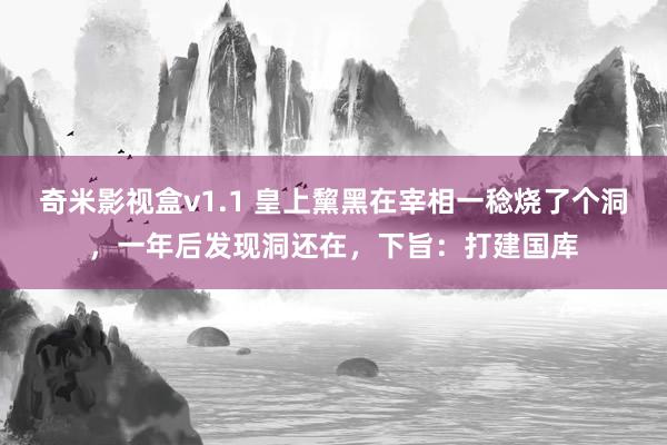 奇米影视盒v1.1 皇上黧黑在宰相一稔烧了个洞，一年后发现洞还在，下旨：打建国库